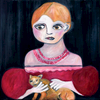 Girl with Cat Opus 1999