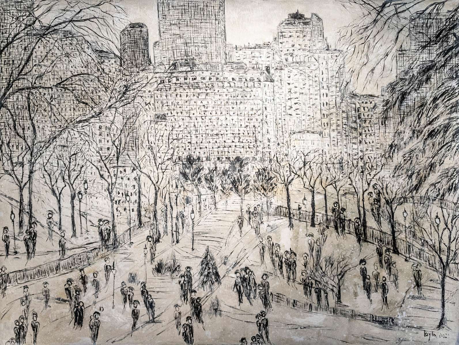 Snowy Winter In Central Park 