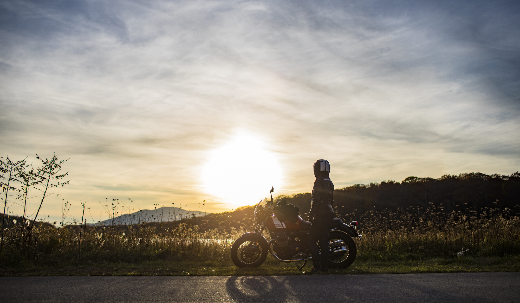 Motorcycle portrait photography for Moto Guzzi's upcoming book.