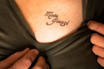 Melissa Holbrook Pierson Moto Guzzi tattoo.