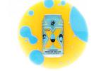 Magic Hat Brewing Company beer X Ambassadors American pale ale with yellow and blue circles on white background.