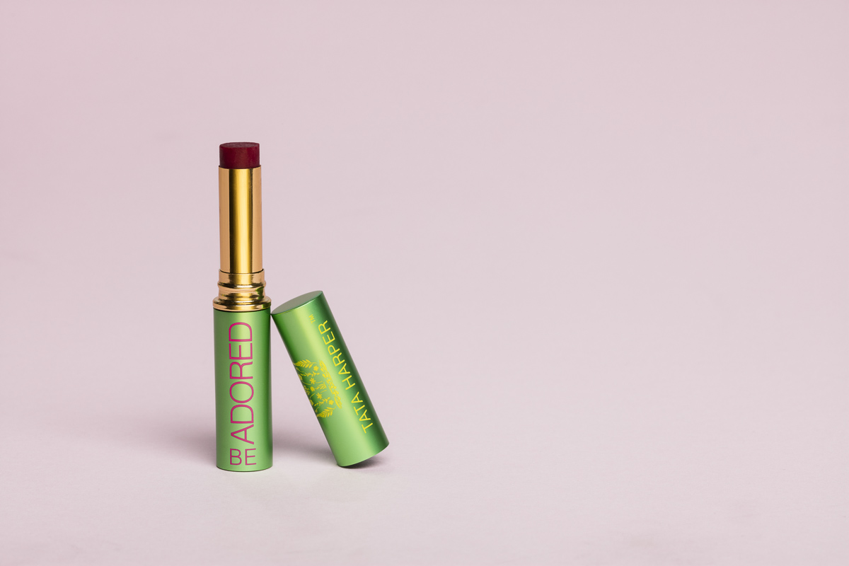 Skincare and cosmedic product photography. Be Adored Lipstick by TaTa Harper, photo by Jam Creative.