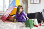 Lifestyle and product photography of Eames Toys and children playing for Eames by commercial photographers JAM Creative