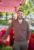 Spencer Welton of Half Pint Farm poses for a portrait at the Burlington Farmers Market in City Hall Park on Saturday, September 29, 2018. by JAM Creative for Yankee Magazine
