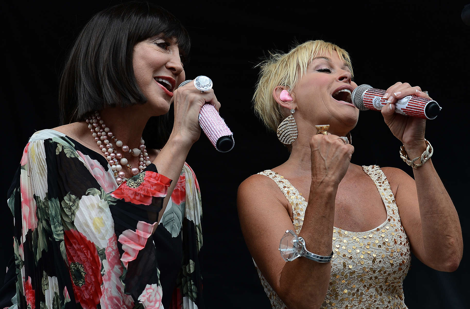 Pam Tillis and Lorrie Morgan perform on the Bud Light Stage at the Bridgestone Arena during the2013 Country Music Festival in Nashville, Tenn.(The Tennessean/ Mark Zaleski)
