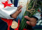 Anthony Volpentest of the United States with one ofhis three gold medals. The ParalympicGames, with 3,500 disabled athletes from more than 100 countries competing in 17 sports, is the world's second largest sporting event. (The San Bernardino Sun/ Mark Zaleski)