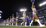 Tennessee Titans cheerleaders perform before an NFL football game between the Titans and the Indianapolis Colts on Nov. 14, 2013, in Nashville, Tenn. (AP Photo/ Mark Zaleski)