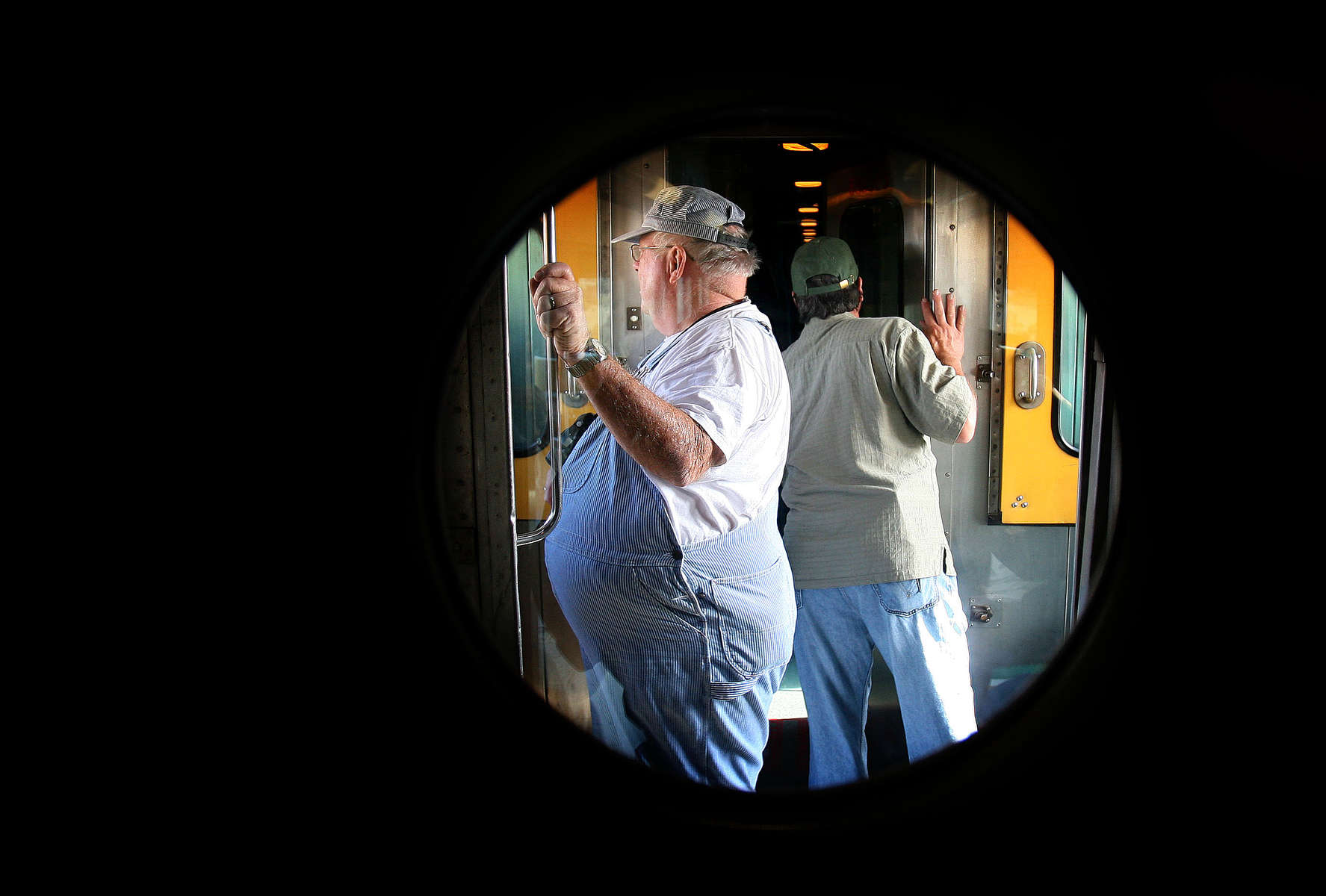 Passengers spend time admiring the sceenery during the Kelso Flyer train ride. (The Press-Enterprise/ Mark Zaleski)
