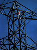 A 12-year-old boy threatens to jump from a 200-foot tall voltage transmission tower near Jurupa and Locust avenues in Fontana, Calif. The boy was later rescued. (The San Bernardino County Sun/ Mark Zaleski)