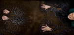 Danielle Scott relaxes in a tub of mud mixed with peat moss at Two Bunch Palms Spa in Desert Hot Springs, Calif. (The Press-Enterprise/ Mark Zaleski) 
