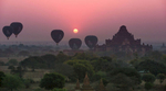 Shwesandaw sunrise in Bagan
