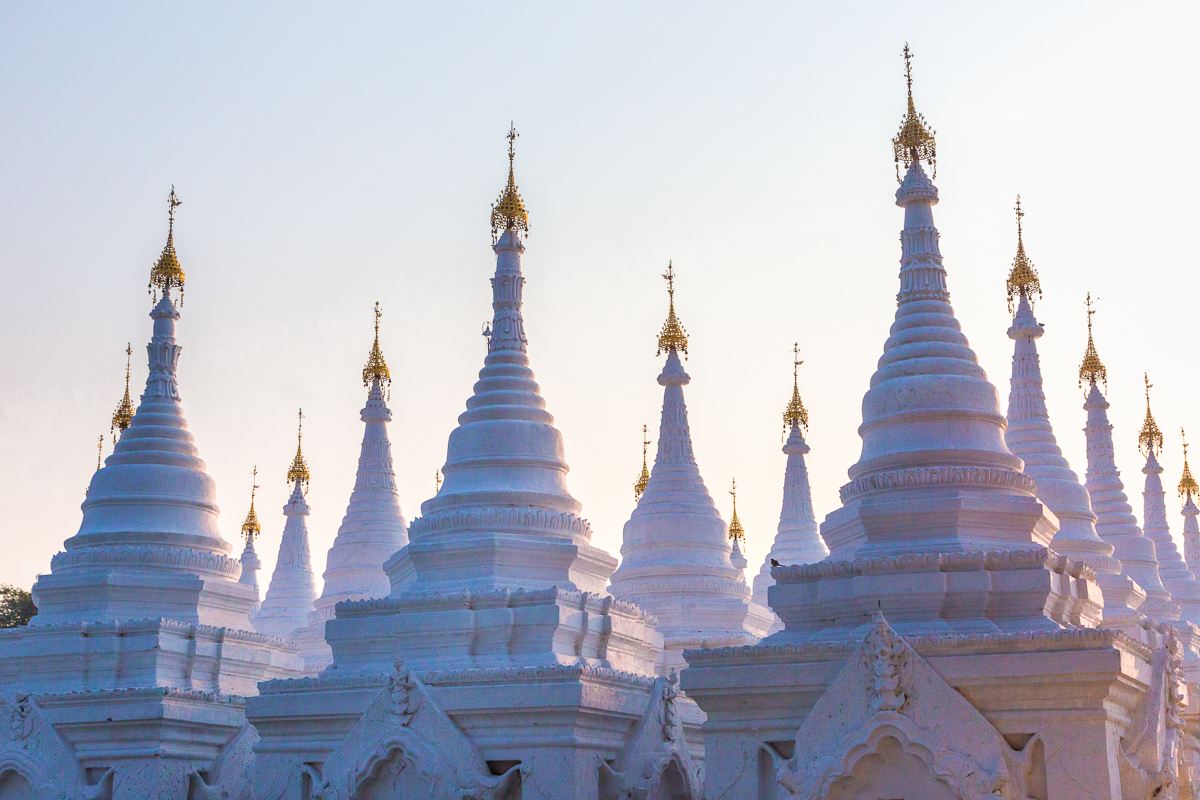 White stupas