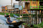 Only mode of transportation on Inle Lake
