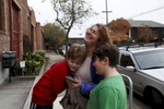 Sara cracks up with her children Charley, 4, left, and James Kaplan, 9, before the two of them went into their play-therapy sessions Dec. 13, 2016 in Berkeley, Calif. Since the reporting of this story, Charley has been living as a girl. She is wearing dresses, growing her hair out and has taken a more feminine name.