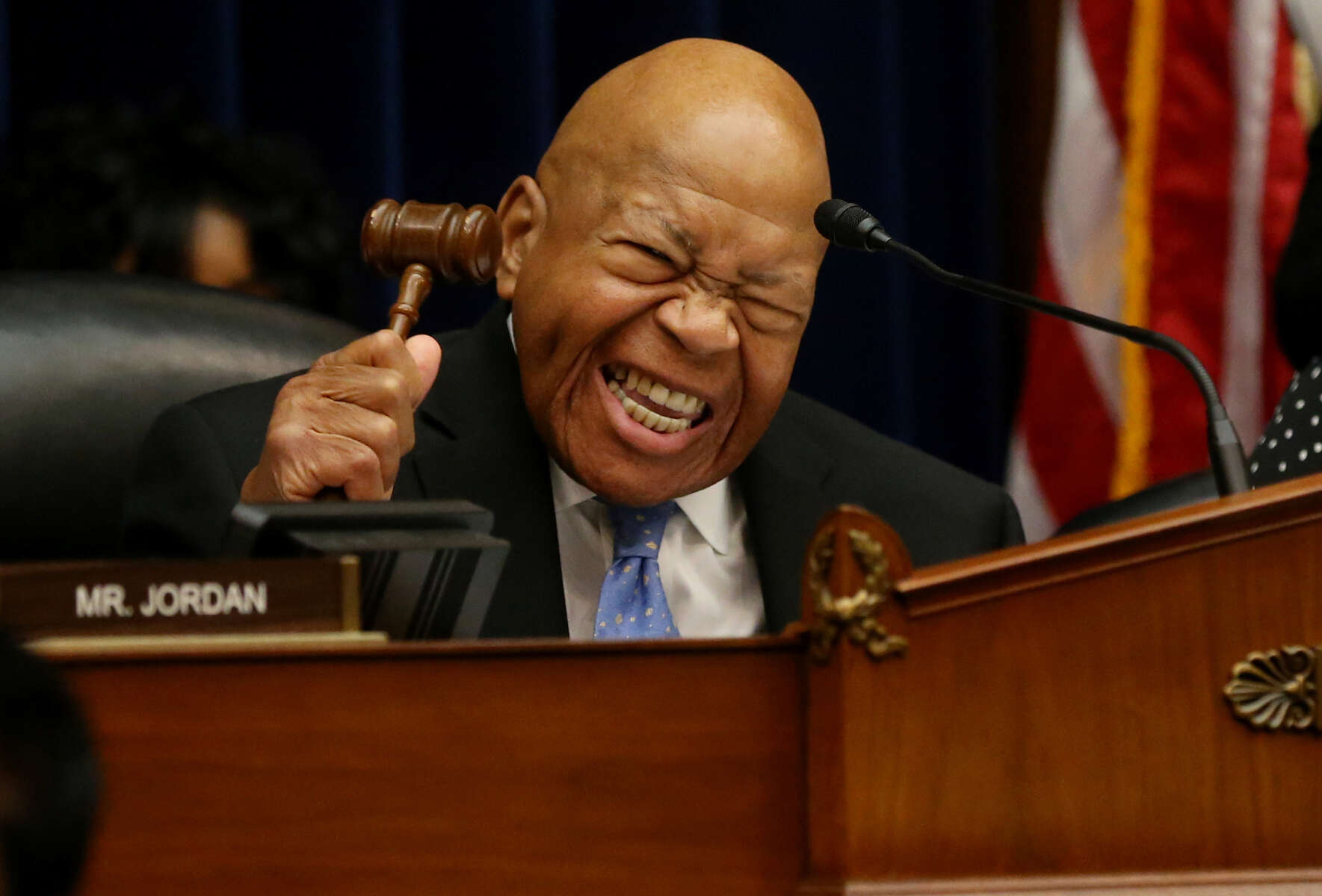 House Oversight and Reform Committee chairman Elijah Cummings (D-MD) calls for order during a hearing called {quote}Violations of the Hatch Act Under the Trump Administration{quote} by the House Oversight and Reform Committee on Capitol Hill in Washington, D.C., June 26, 