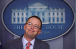 Acting White House Chief of Staff Mick Mulvaney addresses reporters during a news briefing at the White House in Washington, U.S., October 17, 2019. The news briefing shook Washington after Mulvaney admitted there had been a {quote}quid pro quo{quote} with the president and the Ukrainian president. {quote}We do it all the time, get over it{quote} Mulvaney declared. He later tried to walk his statements back.
