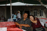 Maria Mendoza-Sanchez leans on her husband Eusebio Sanchez during a family christening party Sept. 28, 2017 near Santa Monica in Hidalgo, Mexico. Maria says family gatherings are bitter-sweet because she hasn't seen or even met many of them but they remind her that she is separated from her children.