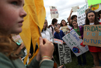 Swedish teen climate activist Greta Thunberg and other environmental advocates join Washington DC-area students at a rally on the Ellipse near the White House in Washington U.S., September 13, 2019. REUTERS/Leah Millis