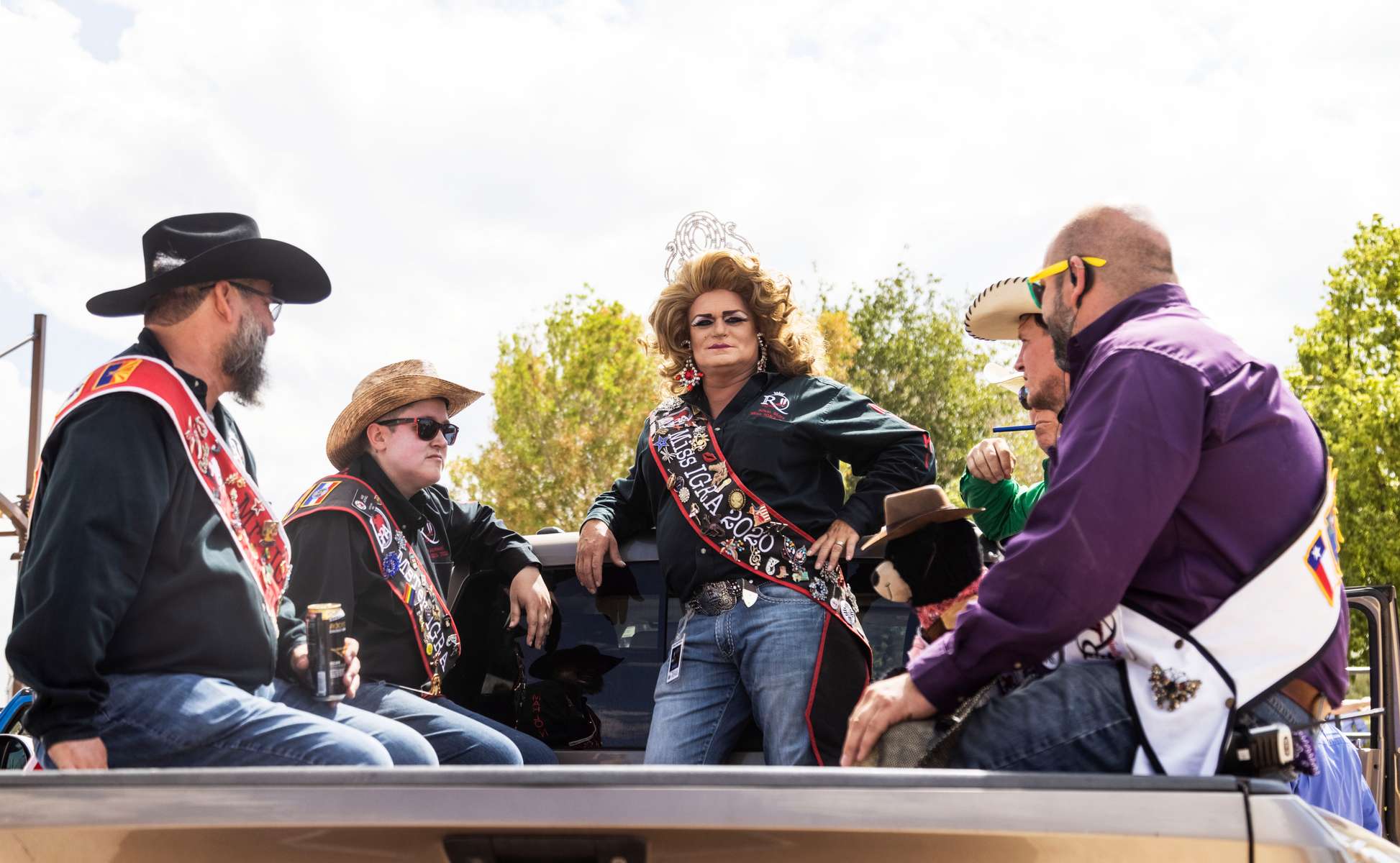 Royalties get ready for the presentation at  the Bighorn rodeo, in Las Vegas on September 18, 2021.Bighorn rodeo is organized by the Nevada Gay Rodeo Association, an all-volunteer,  organization dedicated to preserving the western lifestyle and producing gay rodeos with a commitment to raise funds for charitable organizations. Over the years, NGRA has raised many thousands of dollars for local charities.