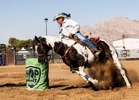 John Beck participates in the Flag Race at the Bighorn rodeo, in Las Vegas on September 19, 2021.Bighorn rodeo is organized by the Nevada Gay Rodeo Association, an all-volunteer,  organization dedicated to preserving the western lifestyle and producing gay rodeos with a commitment to raise funds for charitable organizations. Over the years, NGRA has raised many thousands of dollars for local charities.