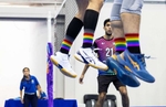 A volleyball quarter final during the Gay Games in Guadalajara, Mexico on November 9, 2023.