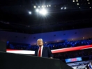 US former President and 2024 Republican presidential candidate Donald Trump attends the fourth day of the Republican National Convention (RNC) at the Fiserv Forum in Milwaukee, Wisconsin, US, on Thursday, July 18, 2024. The 2024 Republican National Convention, held from 15 to 18 July 2024, is when delegates of the United States Republican Party will select the party's nominees for president and vice president in the 2024 United States presidential election.  MAXPPP/AUDE GUERRUCCI