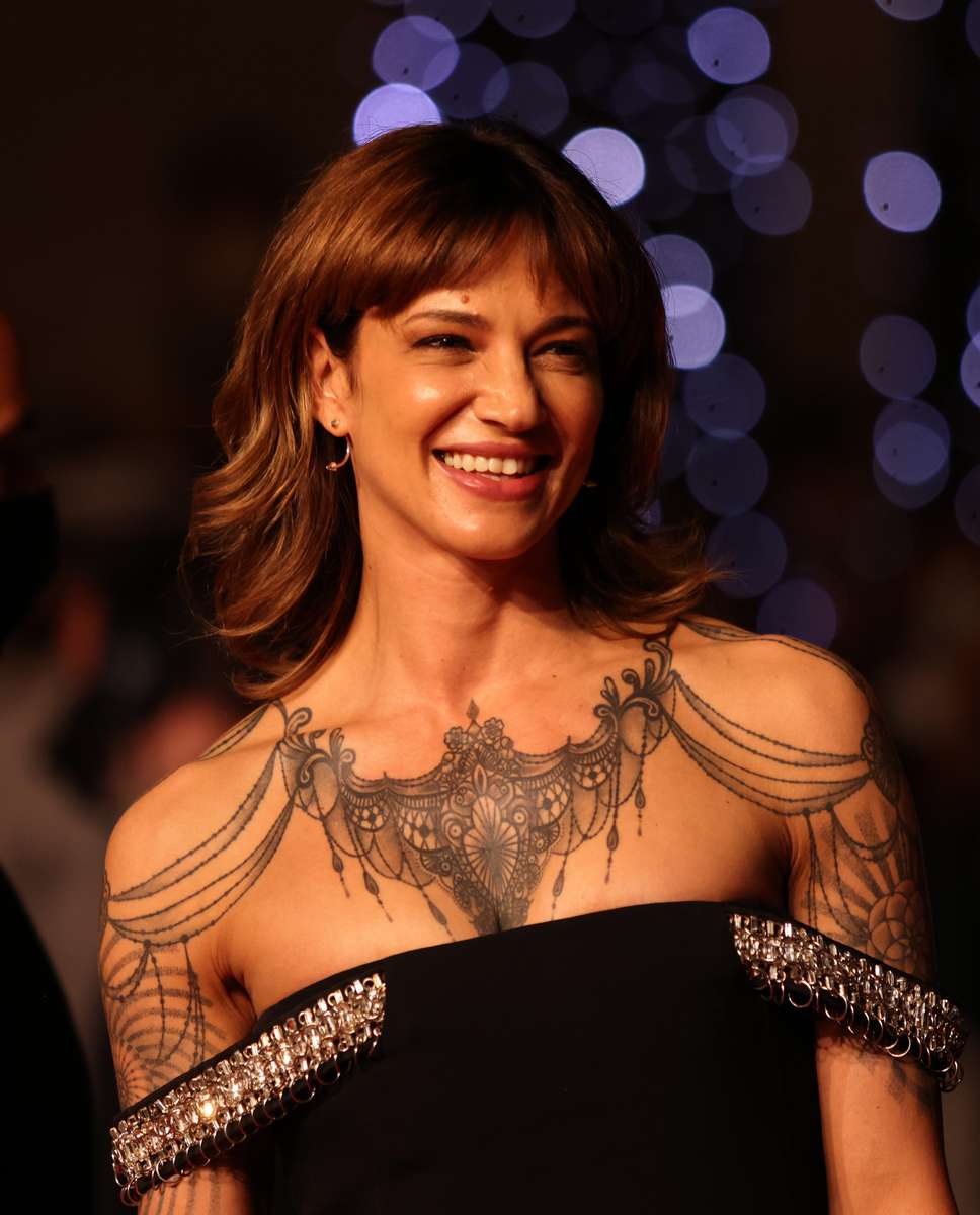 Actress/director Asia Argento arrives for the screening of {quote}Bi-Sang-Seon-Eon (Emergency Declaration){quote} in competition at the 74th annual Cannes Film Festival in Cannes, France on July 16, 2021. 