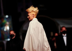 British actress Tilda Swinton arrives for the screening of the film  “Les Olympiades” (Paris 13th District) in competition at the 74th annual Cannes Film Festival in Cannes, France on July 14, 2021. For the first time in its history, the Festival falls on Bastille day, because of delays due to the Covid-19.