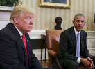 US President elect Donald Trump meets with US President Barack Obama for the first time in the Oval Office.