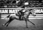 Janae Devine  participates in the Junior Barrel Racing during the Indian National Finals Rodeo, on October 25, 2019 in Las Vegas, Nevada.