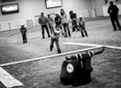 On the morning of the last day of the 2019 Indian National Finals Rodeo, children as young as two can participate in the Dummy Roping competition,  in Las Vegas, Nevada on October 25, 2019.