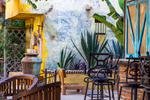 Charming courtyard at Villa Valentina , San Jose del Cabo, Mexico