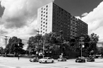 Stanley Rowe Towers West End Cincinnati, OH.  The Cincinnati region is among the most racially segregated metropolitan areas in the United States.   Displaced residents are often forced to move in with friends or family, into dilapidated housing, or overcrowded public housing projects like the 320 Unit/14 stories Stanley Rowe Towers.  Public housing is primarily located in inner-city neighborhoods, and a disproportionately high percentage of Cincinnati Metropolitan Housing Authority (CMHA) residents are African-American.