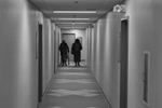 Mercy Medical Center, Mt. Airy Cincinnati, OHMercy Medical Center, Mt. Airy Cincinnati, OHThis image from the back of two ladies walking together down an empty corridor in a medical office building piqued my imagination.  I saw a middle aged woman accompanying her elderly mother to a doctor's appointment.  In this image I felt their, love, respect, trust, and compassion for each other, as well as their strength and determination to face the future together.  Maybe I read too much into such a simple scene.