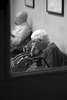 Medical Center - Ohio Image of elderly gentlemen in physician’s waiting room.  After a certain age, one often ponders human, and individual mortality, and a routine visit to the doctor’s can become a life-altering event.  