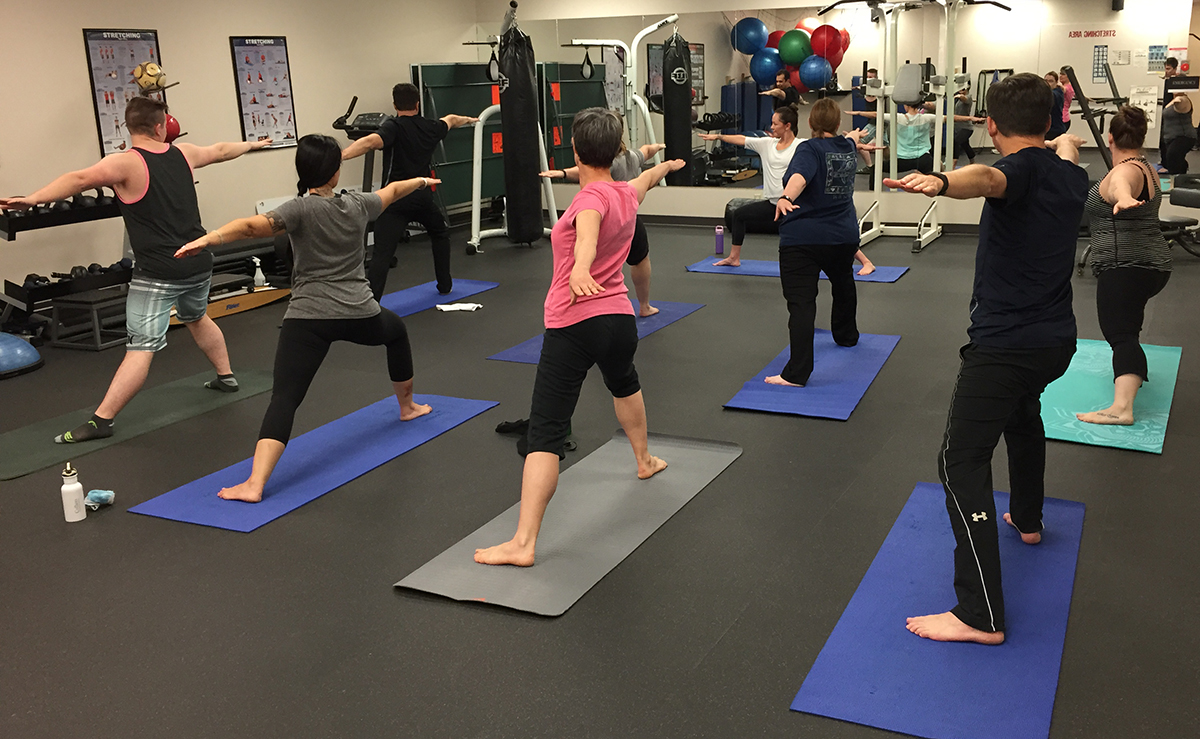 Yoga class at Scotia Place