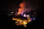 Požar v Majdičevem mlinu v Kranju, 2022 / Fire in an old mill, Kranj, 2022