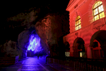 The entrance to world-famous tourist attraction the Postojna Cave in Slovenia on Dec. 25, 2015.