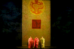 A scene from China National Opera House production of Turandot in Cankarjev dom Cultural & Congress center in Ljubljana, Slovenia, Sep. 1, 2015.