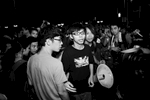 Manifestations pro-démocratique, le leader un étudiant de 17 ans Joshua Wong.Joshua Wong avec Lester Shum leader de la fédération des étudiants de Hong kong.Prise de parole de Joshua wong