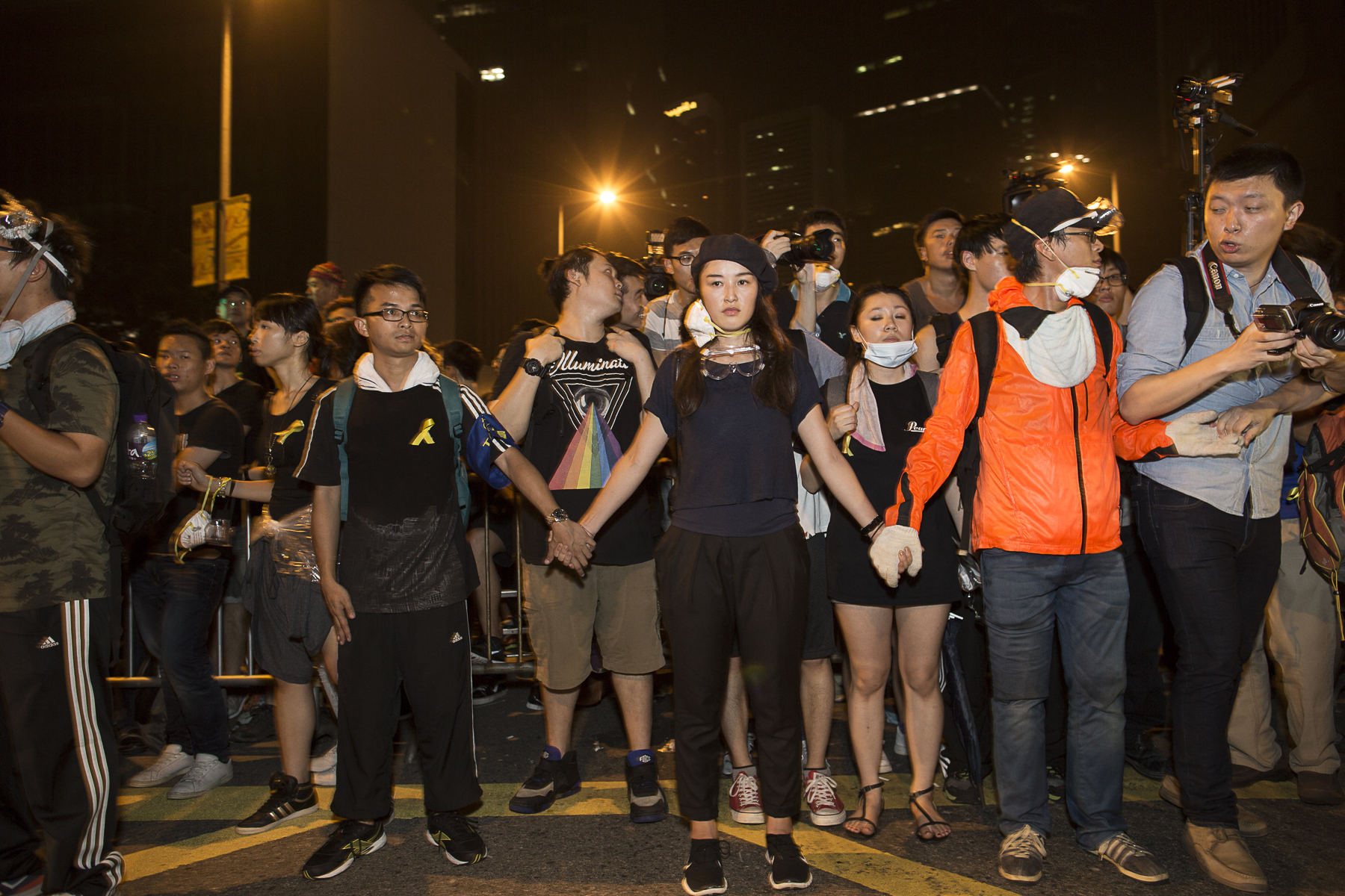 Manifestations pro-démocratique, le leader un étudiant de 17 ans Joshua Wong