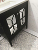 furniture guild black and mirrored bathroom vanity