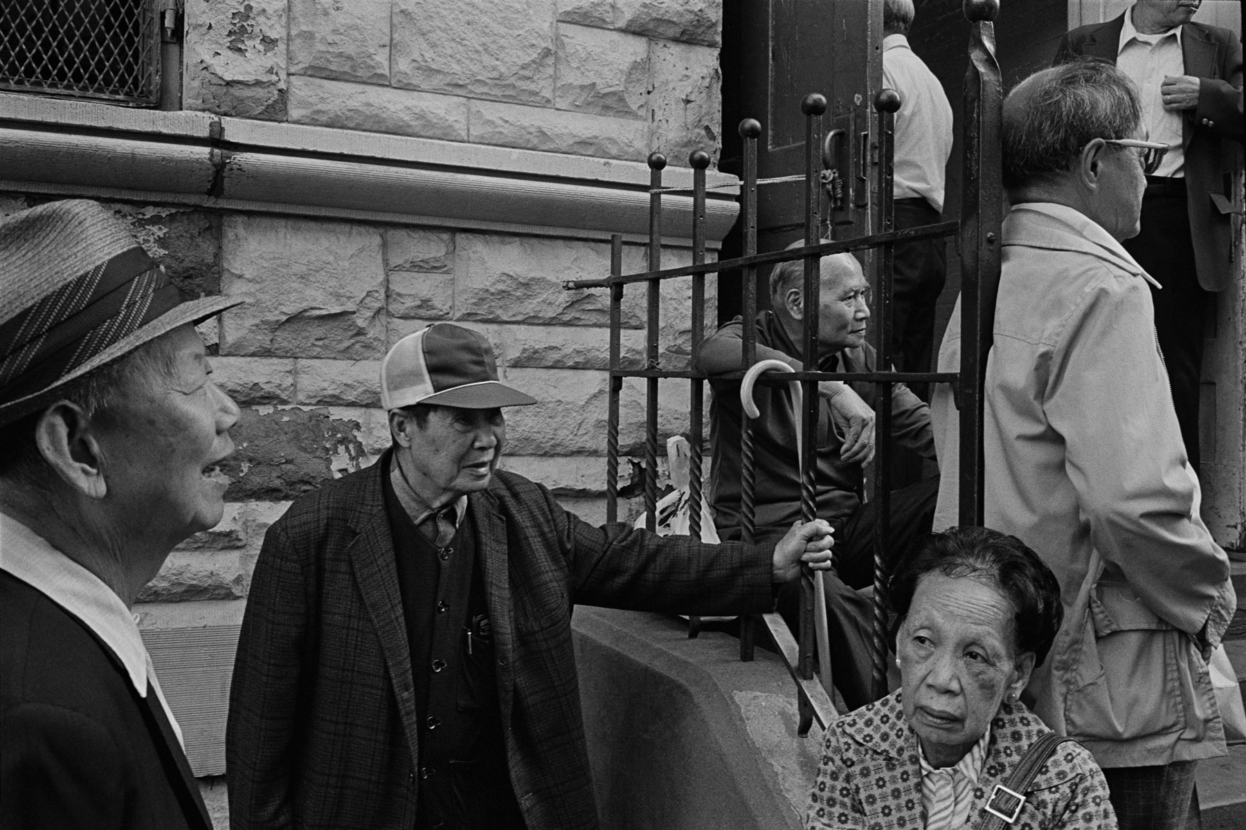 Chinatown Senior Citizens’ Center, Bayard St., New York City, 1982.