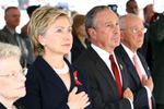 Senator Hillary Rodham Clinton and Mayor Michael Bloomberg  attended  the Fort Hamilton Army Garrison Residential Communities Initiative ribbon cutting ceremony in Fort Hamilton Reservation in Brooklyn on Monday September 26, 2005.