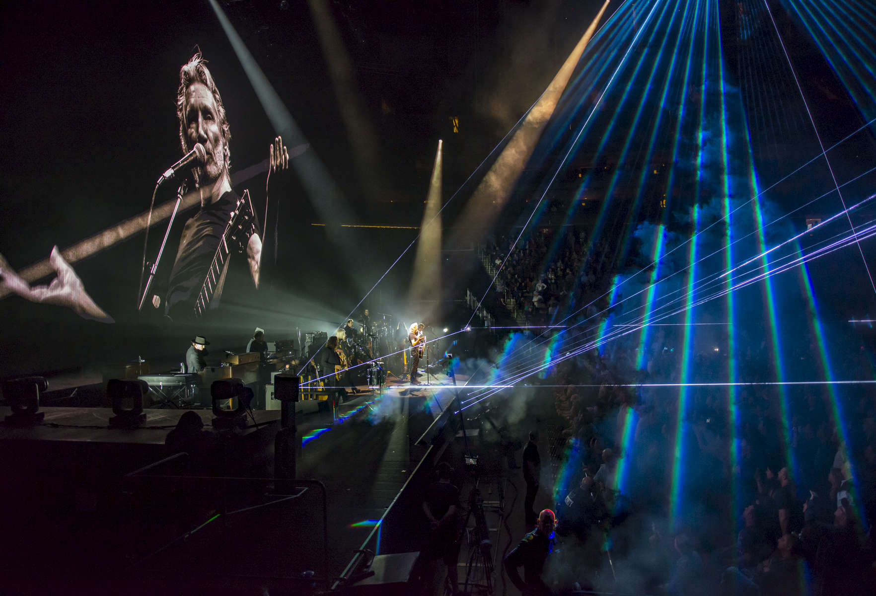 Roger Waters performs live inside Prudential Center located at 25 Lafayette Street in Newark, New Jersey on Thursday, September 7, 2017. The stage and the set are designed by creative director and set designer Sean Evans. 