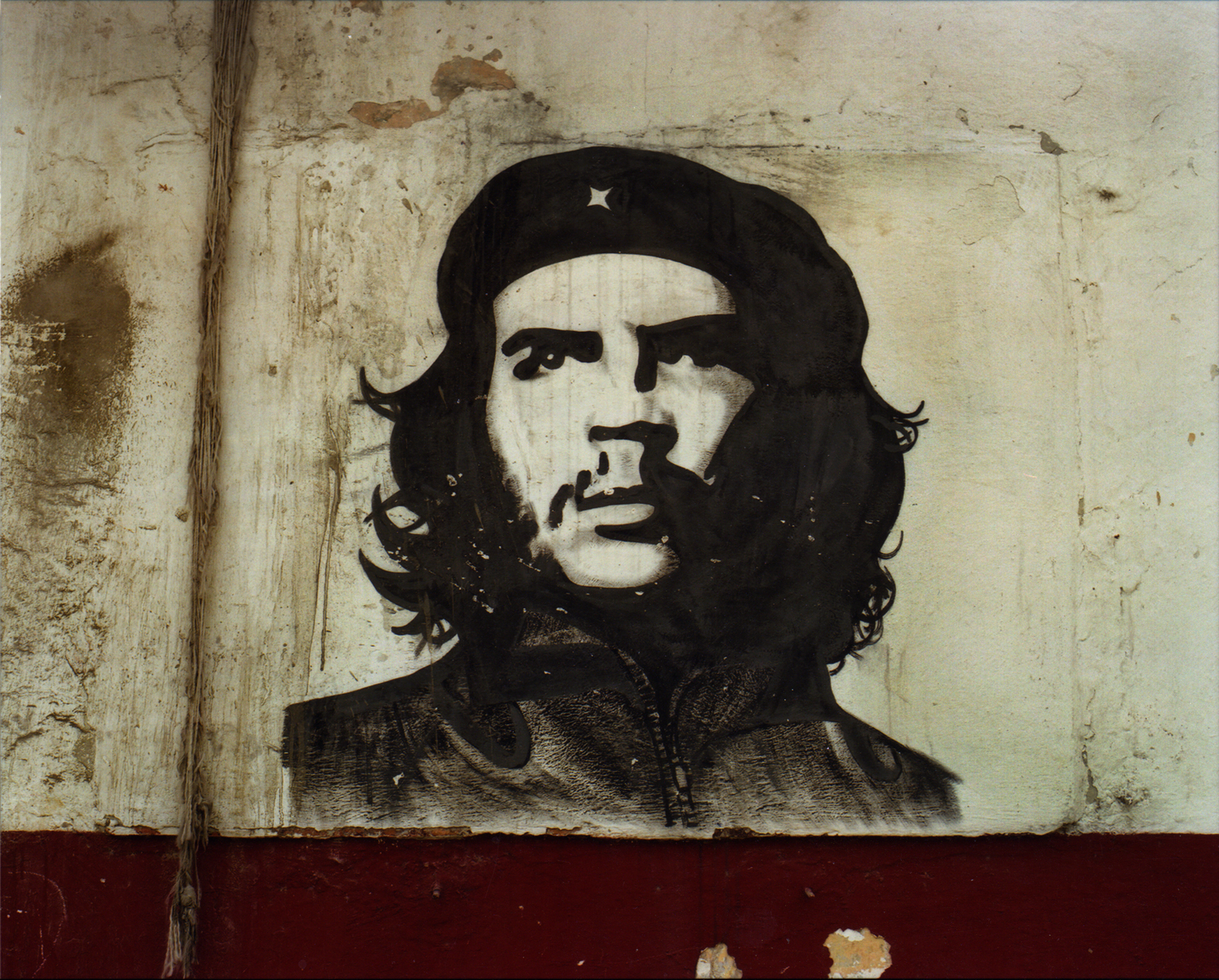 A mural of Ernesto {quote}Che{quote} Guevara was an Argentine Marxist revolutionary, physician, author, guerrilla leader, diplomat, and military theorist. He was a A major figure of the Cuban Revolution, his stylized visage has become a ubiquitous countercultural symbol of rebellion and global insignia in popular culture. Havana, Cuba