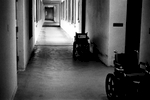 One of the many corridors connecting Carville's residents to their apartments, facilities, and main hospital.