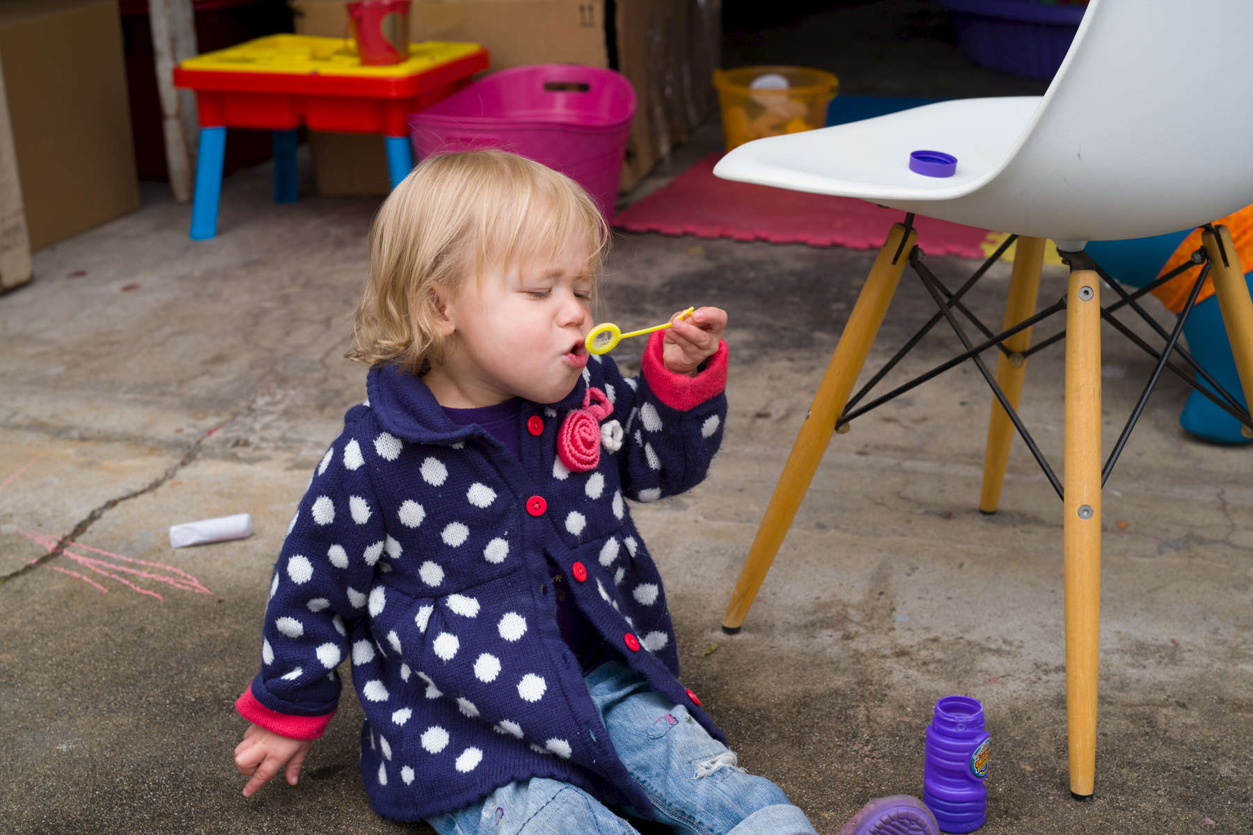 Blowing and Eating Bubbles