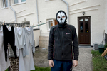 In a Protestant area, a young man shows his friends his newly bought mask which he said he might use to hide his face during rioting. The term recreational rioting has been coined to describe the violent behavior by youths out of boredom or frustration.