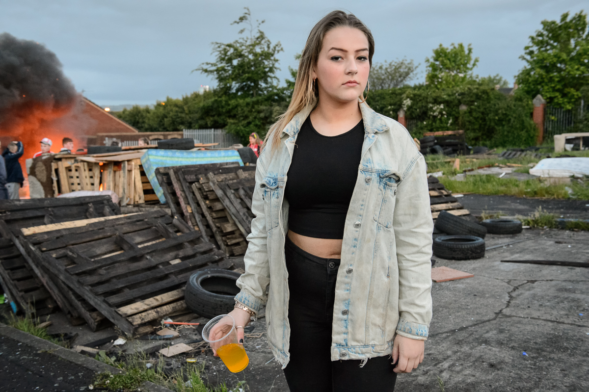Brooke, 15, lives in Protestant Tiger's Bay area of north Belfast. {quote}It's in the middle of Catholic neighborhoods, we're a bit isolated. {quote} she said.  North Belfast has a complex geography, it is a patchwork of disadvantaged Catholic and Protestant working-class areas.
